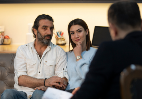 A couple at a session for marriage counseling near you