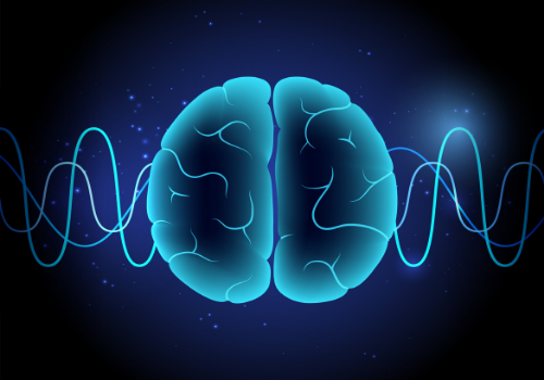 An illustration of a brain during Neurofeedback in Peoria IL