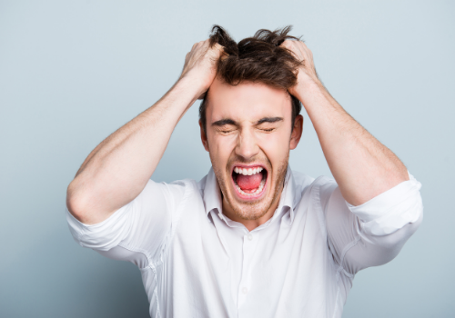 An angry man needing help with Anger Management Therapy in Peoria IL
