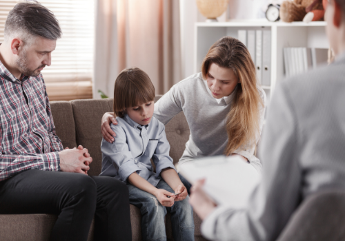 Mother comforting child during Family Therapy Near You
